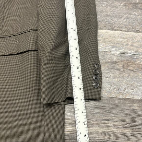 Brooks Brothers 346 Houndstooth Mens 45R 2-Piece Suit Pants Blazer Wool Lycra - Picture 10 of 16